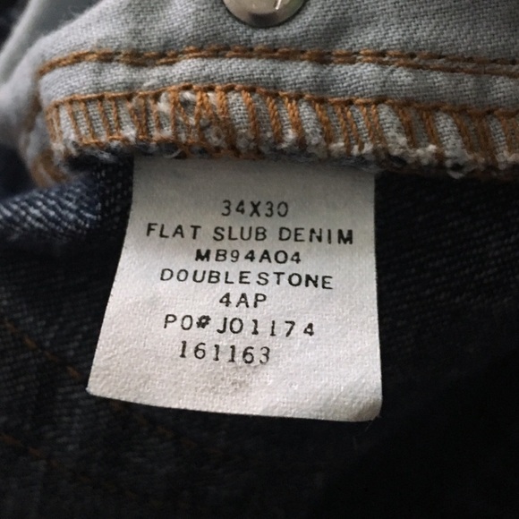 CALVIN KLEIN Jeans Bootcut Men Flat Slub Dark Wash Denim 34 x 30 Short Inseam - Picture 10 of 13